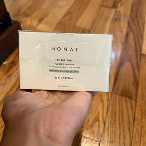 A sealed Monat Be Purified oil free moisturizer